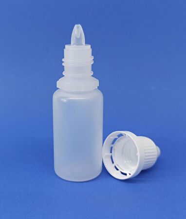 100 Adet 15 Ml Boş Plastik Numune-likit-kolonya-parfüm-sıvı-göz damlası-deney Şişesi damla uçlu 15 cc Kırılır Kapak şişe