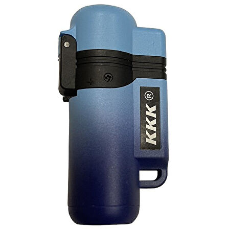 QUALİTY TEK Torch Pürmüz AÇIK-KOYU MAVİ PURO ÇAKMAK