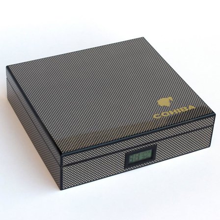Karbon Desenli Humidor Puro Kutusu