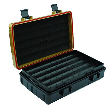 Seyahat Tipi Gold-Siyah Humidor Puro Kutusu