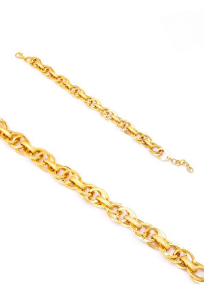 22 Ayar Altın Kaplama Samanyolu Şık Bayan Bileklik Blk-111