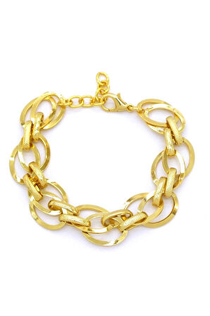 22 Altın Kaplama Samanyolu kadin Zincir Bileklik Blk-172