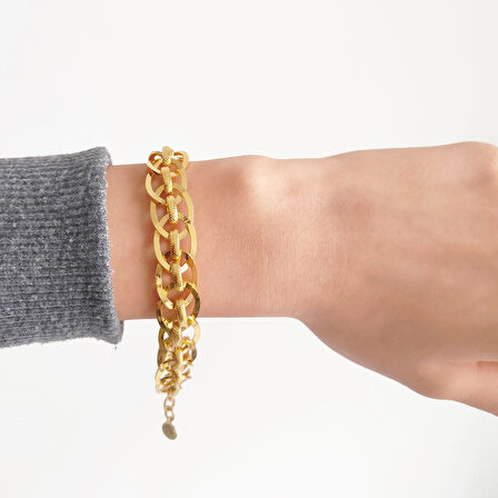 Altın Kaplama Samanyolu Bileklik - FerizZ BLK-256