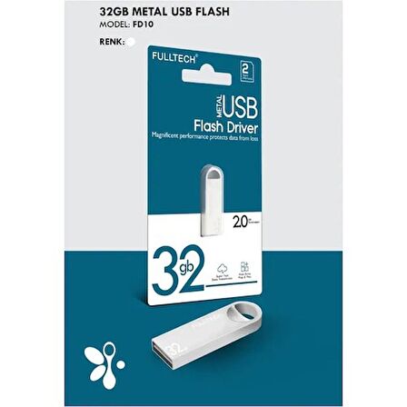 Fulltech 32GB Metal USB Flash Bellek