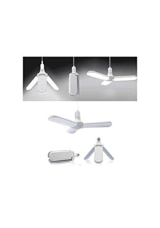 Pervane Katlanabilir Led Ampul katlı Beyaz Işık E27 Duy  45W