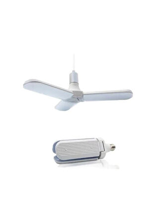 Pervane Katlanabilir Led Ampul katlı Beyaz Işık E27 Duy  45W