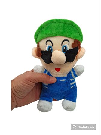 Süper Mario Oyuncakları Peluş Süper Mario ve Luigi Karakterleri 2 Karakter Bir Arada 20cm.