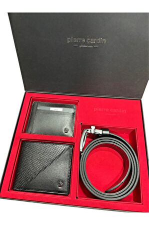 Erkek %100 Deri Kemer Cüzdan 3'lü Spor Set Takım R.O.Z.1.5.E.L.T.