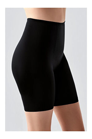 Kadın Ten - Siyah 2'li Toparlayıcı Yüksek Bel Lazer Kesim Korse