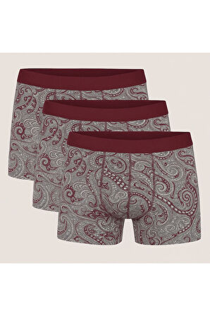 Erkek Karışık Desenli Modal 3'lü Boxer