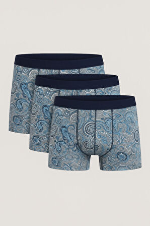 Erkek Karışık Desenli Modal 3'lü Boxer
