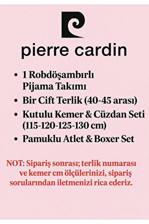 Erkek Bordo Kutulu 8 Parça Çeyizlik Set