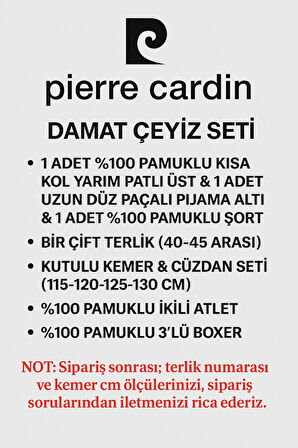 Erkek Bordo Lisanslı Kutulu 11 Parça Damat Çeyiz Seti