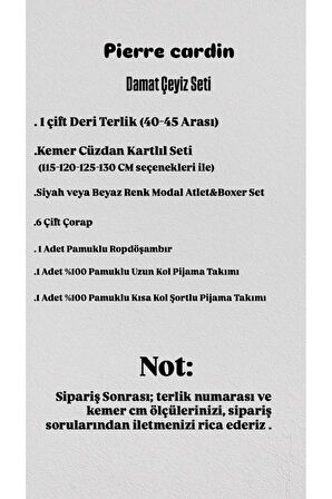 Erkek Çeyizlik Set Bordo Lisanslı Kutulu 7'li Damat Seti