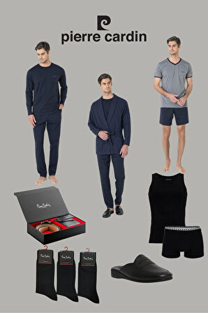 Erkek Çeyizlik Set Lacivert Lisanslı Kutulu 9'lu Damat Seti