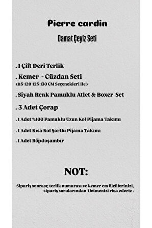 Erkek Çeyizlik Set Lacivert Lisanslı Kutulu 9'lu Damat Seti