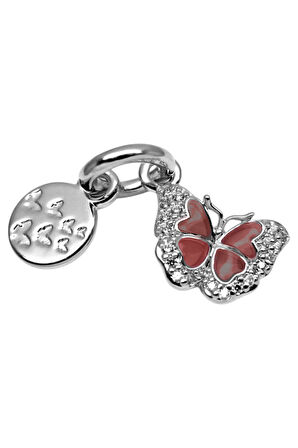 Türünün Tek Örneği Gümüş Kelebek Charm | 925 Ayar Gümüş