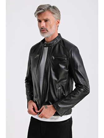 Derby Erkek Deri Mont