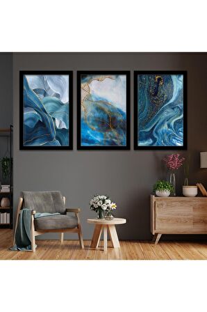 GÜMÜŞ AYNALI PLEKSİ ÇERÇEVELİ GEODE TARZINDA SOYUT TASARIM TABLOSU