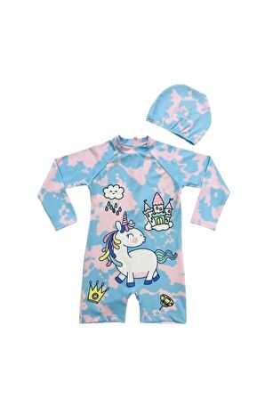 Unicorn Uzun Kollu Mayo - Mavi