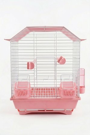 Ev Çatılı Kafes Pembe 300 Seri