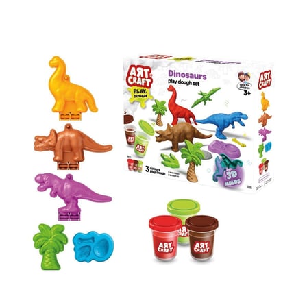03996 Art Craft Dinozorlar Hamur Set 168 Gr-Fentoys