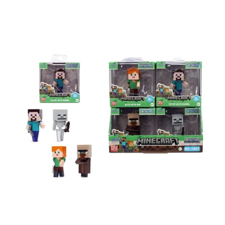 9385138300W04 Minecraft Figures 2 5 Wave 4Die-Cast Pop-Culture Collectible(,.)