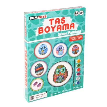 5307 Kumtoys Taş Boyama- Stone Painting / +6 Yaş