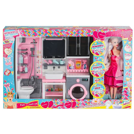 Oyd-02393 Bebek Ile Banyo Seti Oyun Zamanı-Oydaş Oyuncak