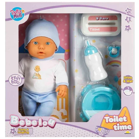 1030141 Sesli Bebelou Tuvalet Zamanı Bebek Seti 32 Cm-Sunman