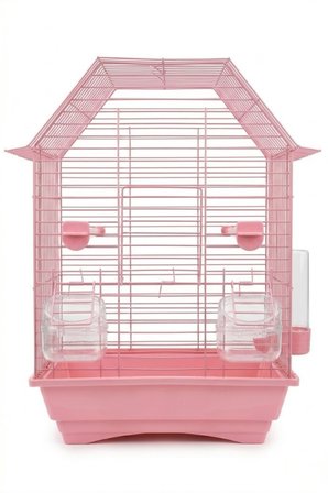 Ev Çatılı Kafes Pembe 300 Seri