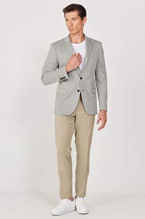 Altınyıldız Classics Normal Bel Dar Paça Slim Fit Bej Erkek Pantolon 4A0123200097