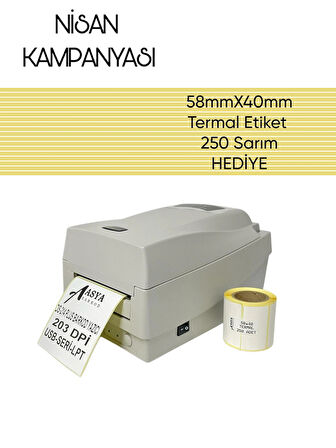 Argox Os-214 Plus 203 Dpi Termal Transfer Barkod Yazıcı