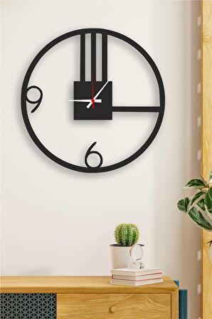 Minimalist Modern Tasarım Ahşap Duvar Saati
