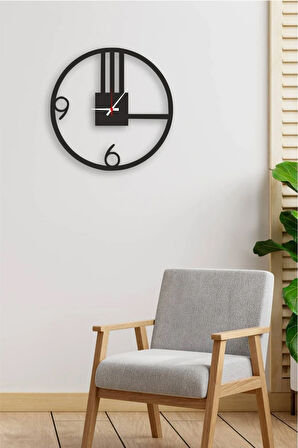 Minimalist Modern Tasarım Ahşap Duvar Saati