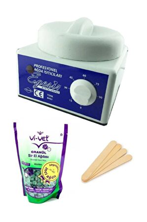 Sir Ağda Makinesi +azulen Soyulabilen Boncuk Ağda + Spatula Seti Original