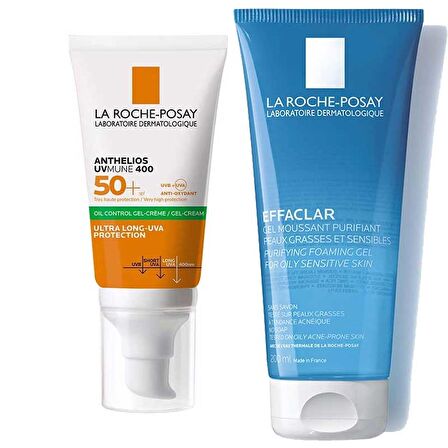 La Roche Posay Yağlı Ciltler için Parlama Karşıtı Bakım ve Güneş Koruma Seti