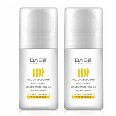 Babe Laboratorios Antiperspirant Roll-On Deodorant 50 ml x 2