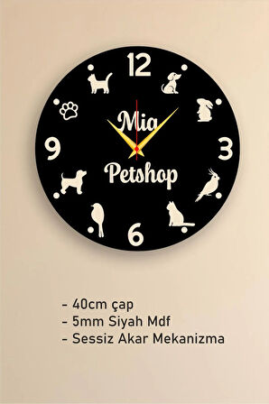Petshop, Veteriner İşyeri Duvar Saati