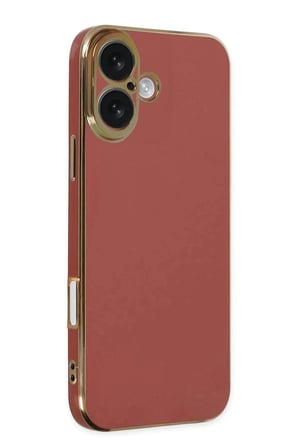 aklow akyoleticaret iPhone 16 Kılıf Volet Silikon - Kırmızı
