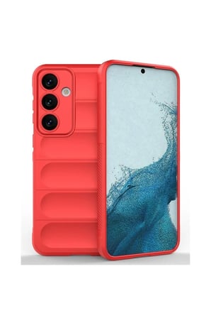 aklow akyoleticaret Samsung Galaxy S24 FE Kılıf Optimum Silikon - Kırmızı