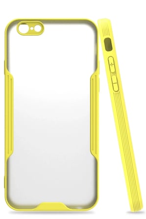 aklow akyoleticaret iPhone 6 Kılıf Platin Silikon - Sarı