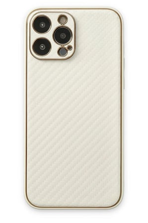 aklow akyoleticaret iPhone 13 Pro Max Kılıf Coco Karbon Silikon - Beyaz
