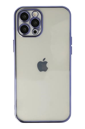 aklow akyoleticaret iPhone 12 Pro Max Kılıf Lensli Silikon - Mor