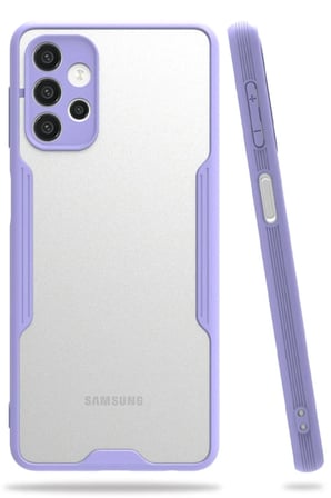 aklow akyoleticaret Samsung Galaxy A52 Kılıf Platin Silikon - Lila