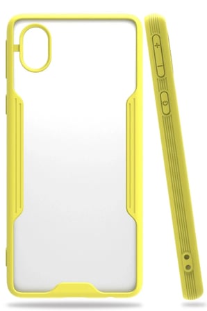 aklow akyoleticaret Samsung Galaxy A01 Core Kılıf Platin Silikon - Sarı