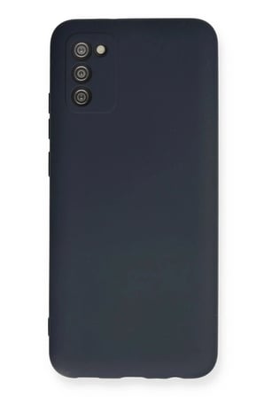 aklow akyoleticaret Samsung Galaxy A03S Kılıf Nano içi Kadife Silikon - Lacivert