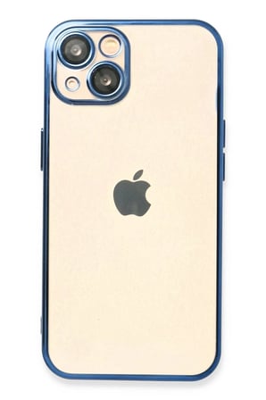 aklow akyoleticaret iPhone 14 Kılıf Lensli Silikon - Açık Mavi