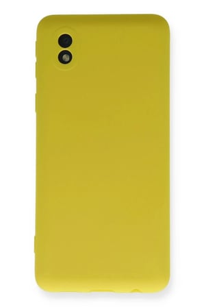 aklow akyoleticaret Samsung Galaxy A01 Core Kılıf Nano içi Kadife Silikon - Sarı