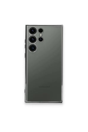 aklow akyoleticaret Samsung Galaxy S23 Ultra Kılıf Lensli Silikon - Gümüş
